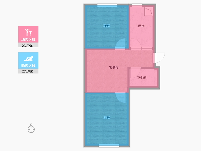 黑龙江省-哈尔滨市-融创公园壹号-41.59-户型库-动静分区