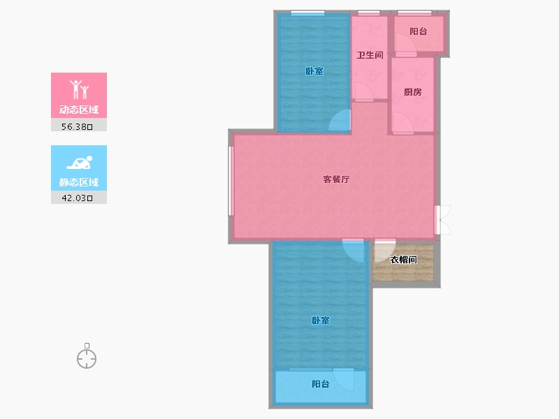 黑龙江省-佳木斯市-万公馆-93.99-户型库-动静分区