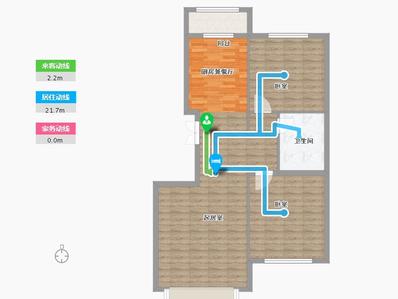 黑龙江省-佳木斯市-宜福·九郡-89.20-户型库-动静线