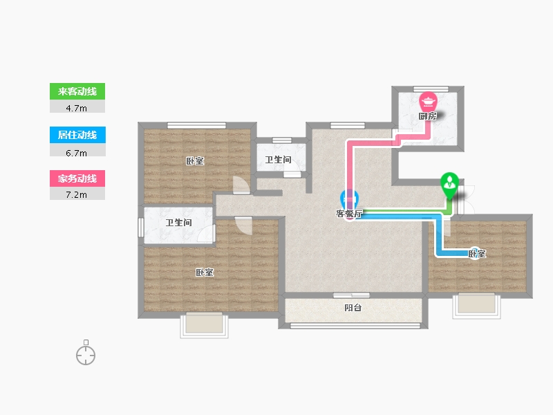 河北省-邢台市-东昇华府-101.68-户型库-动静线