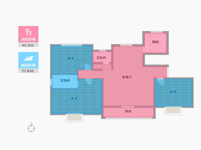 河北省-邢台市-东昇华府-101.68-户型库-动静分区