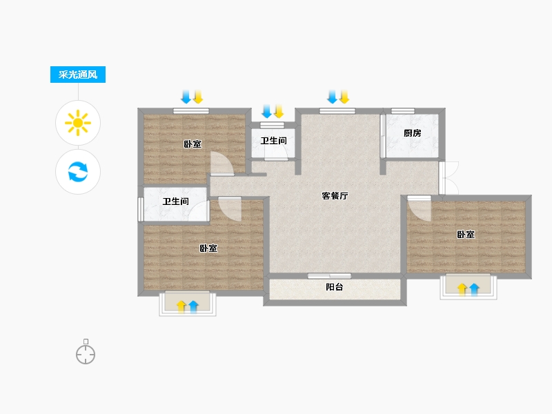 河北省-邢台市-东昇华府-97.01-户型库-采光通风