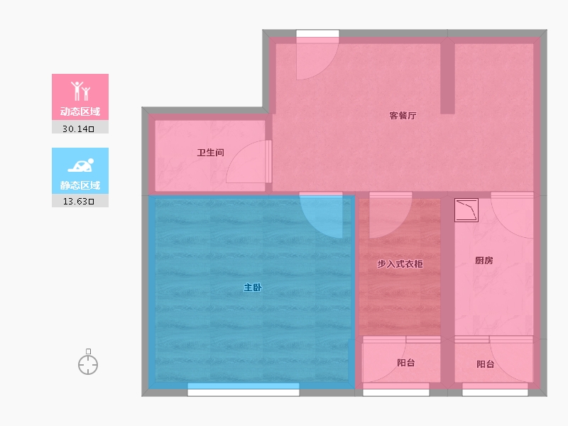 黑龙江省-哈尔滨市-融创公园壹号-38.14-户型库-动静分区