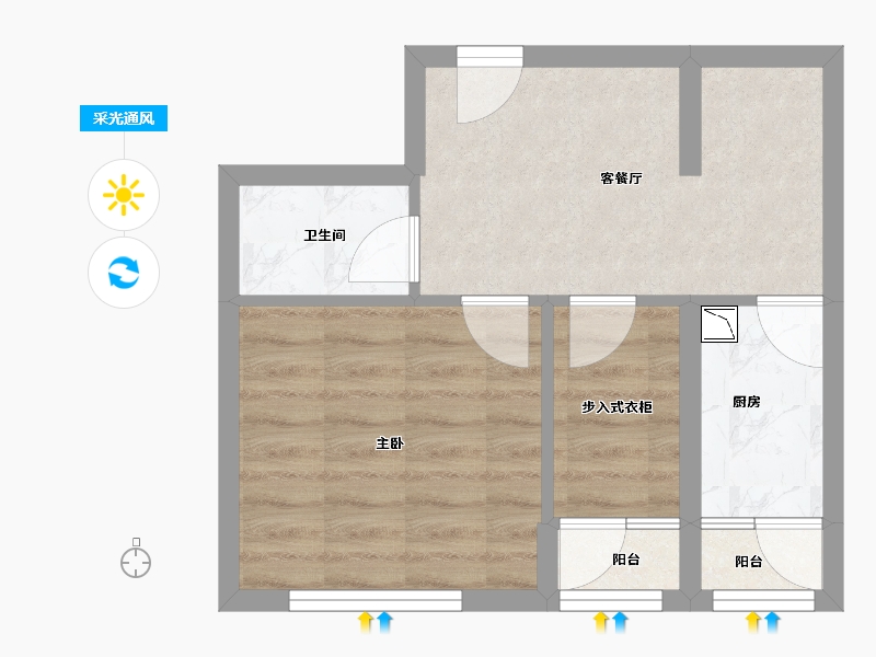 黑龙江省-哈尔滨市-融创公园壹号-38.14-户型库-采光通风