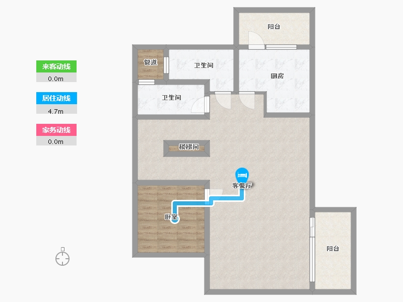 辽宁省-大连市-青澜山-97.50-户型库-动静线