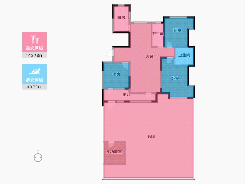 河北省-邢台市-华年里（九璟台）-219.39-户型库-动静分区