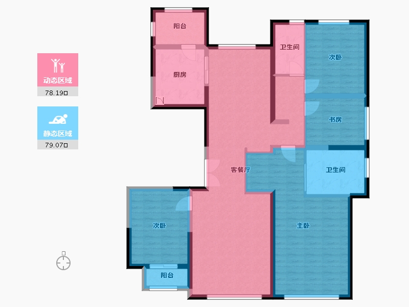 河北省-廊坊市-俪景嘉园-141.57-户型库-动静分区