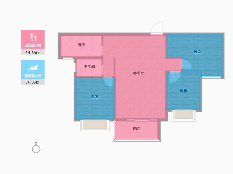 河北省-邢台市-襄政朗月-81.83-户型库-动静分区