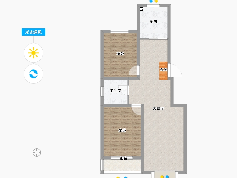 河北省-保定市-格兰郡-77.90-户型库-采光通风