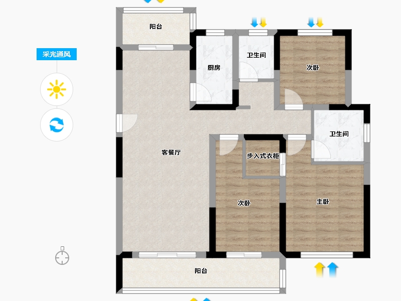 河南省-商丘市-同信天墅-99.12-户型库-采光通风