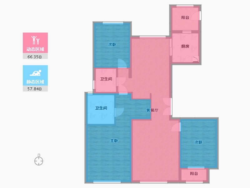 河北省-廊坊市-俪景嘉园-111.13-户型库-动静分区