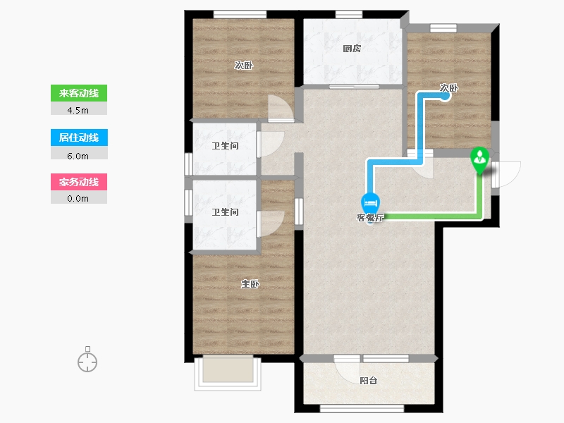 河北省-廊坊市-首开国风悦府-83.23-户型库-动静线