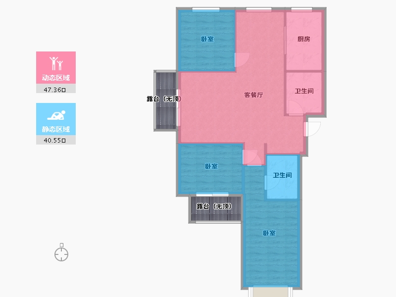 山西省-太原市-天朗美域-87.73-户型库-动静分区