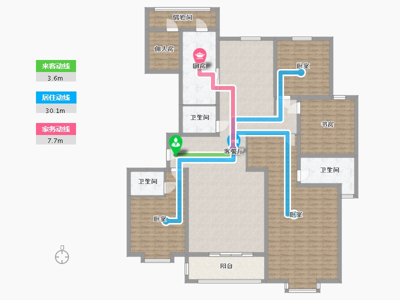 内蒙古自治区-呼和浩特市-巨华·巨海城八区-197.99-户型库-动静线