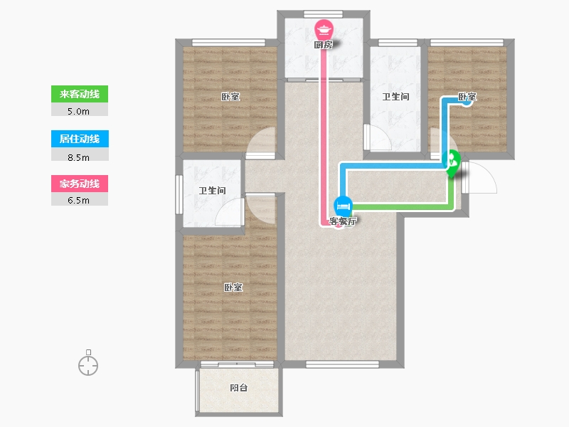 山西省-太原市-君睿府-100.00-户型库-动静线