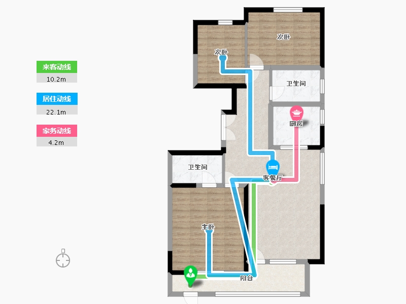 河北省-廊坊市-新绎上水颐园-99.13-户型库-动静线