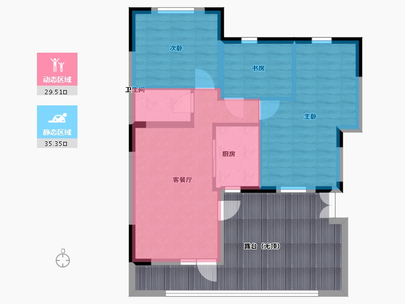 河北省-廊坊市-新绎上水颐园-79.20-户型库-动静分区