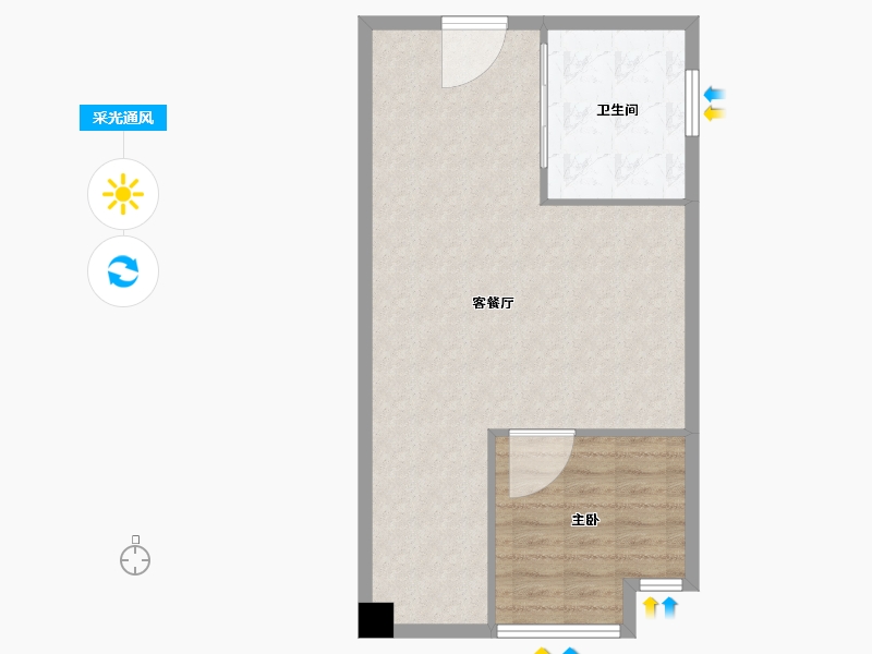 河北省-保定市-支点汇智国际-63.84-户型库-采光通风