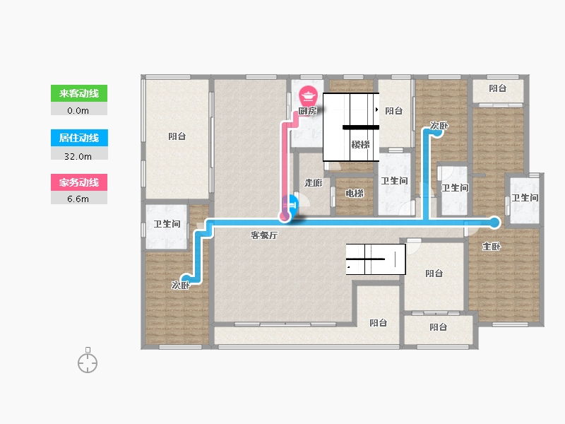 云南省-昆明市-俊发生态半岛海东俊园-264.75-户型库-动静线