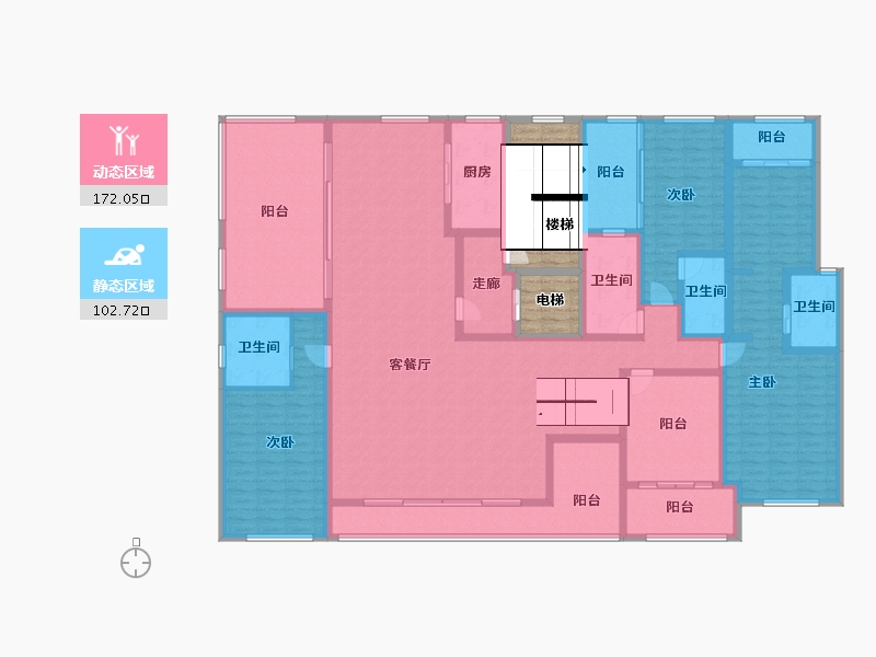 云南省-昆明市-俊发生态半岛海东俊园-264.75-户型库-动静分区