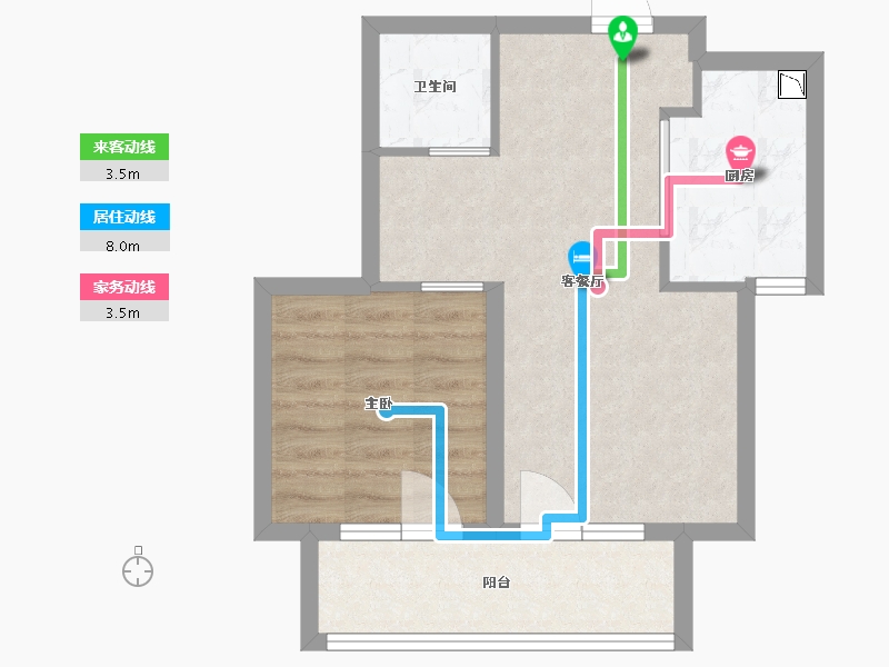 河北省-廊坊市-阿尔卡迪亚廊坊大学城-47.20-户型库-动静线