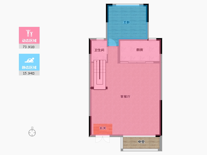 云南省-昆明市-俊发生态半岛海东俊园-87.80-户型库-动静分区