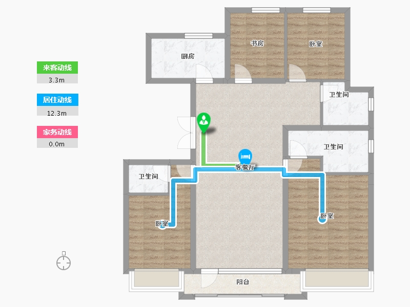 河北省-邢台市-邢台壹号院-110.10-户型库-动静线