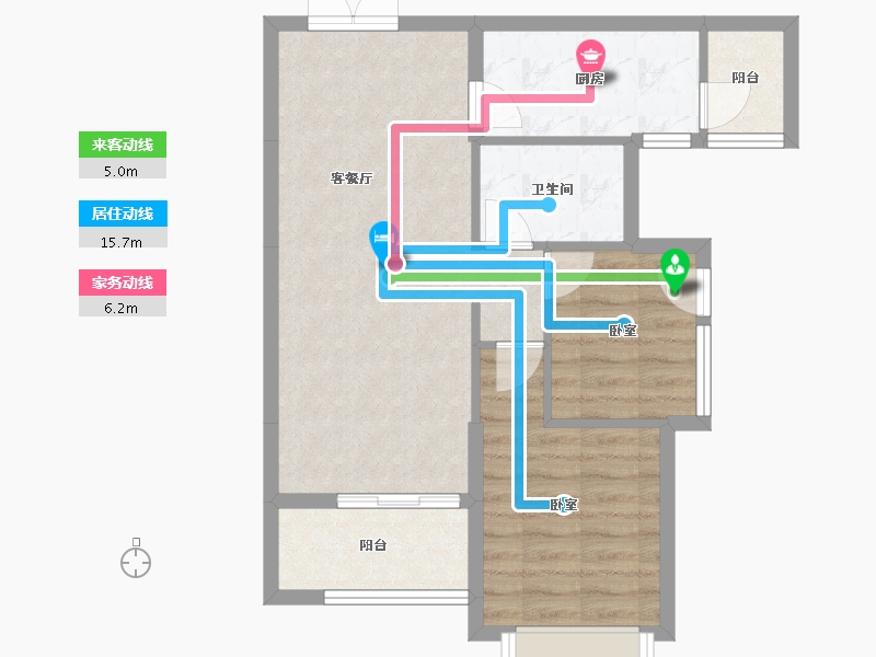 河北省-邢台市-恒大山水城-62.76-户型库-动静线