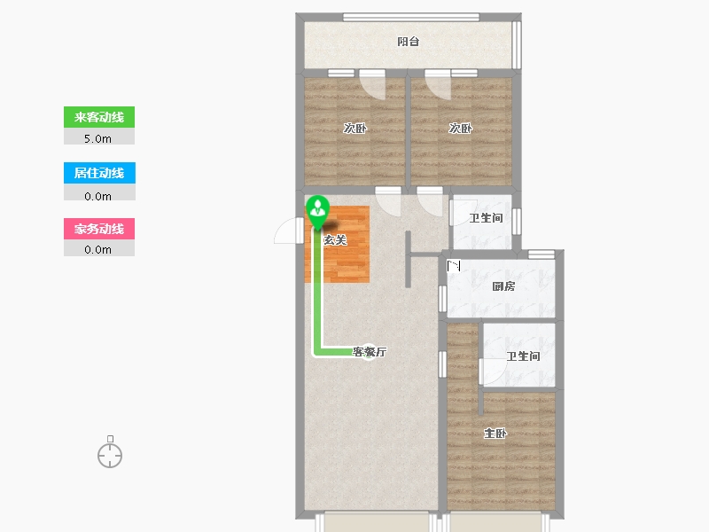 河北省-廊坊市-万科翡翠华章-88.00-户型库-动静线