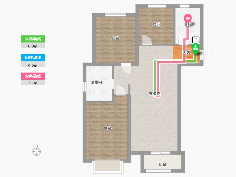 河北省-廊坊市-中建和悦国际-78.40-户型库-动静线