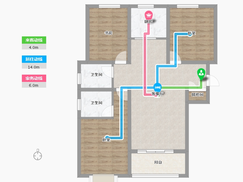 河北省-邢台市-兰德庭院-87.27-户型库-动静线