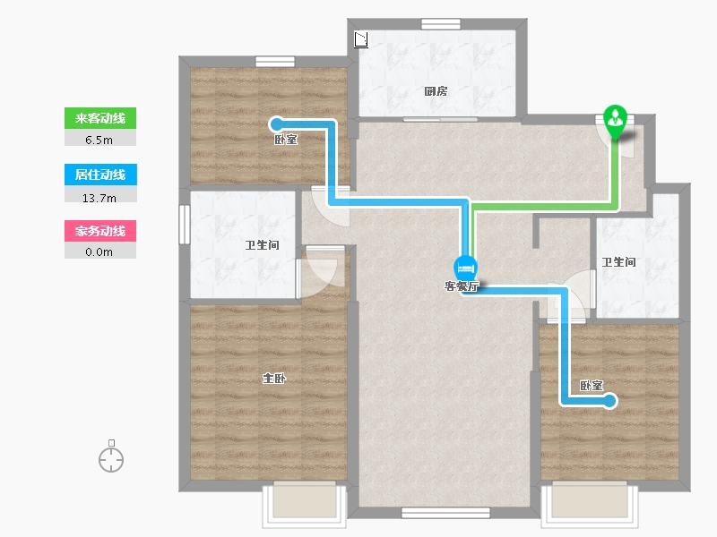 辽宁省-沈阳市-恒大盛京世家-98.20-户型库-动静线