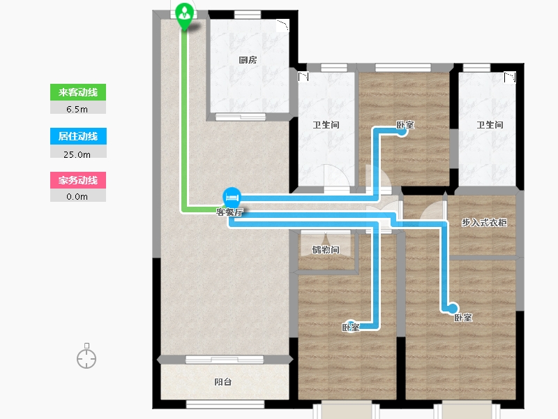 内蒙古自治区-包头市-富力·院士廷-99.58-户型库-动静线