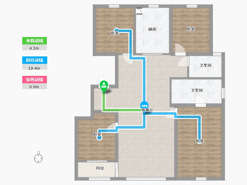 内蒙古自治区-赤峰市-中天桃花源-109.72-户型库-动静线