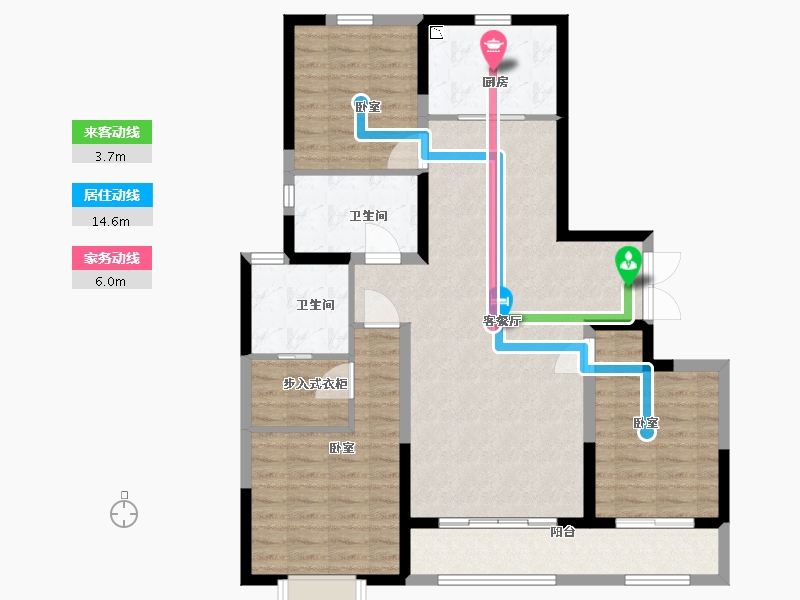 内蒙古自治区-包头市-富力·院士廷-108.00-户型库-动静线