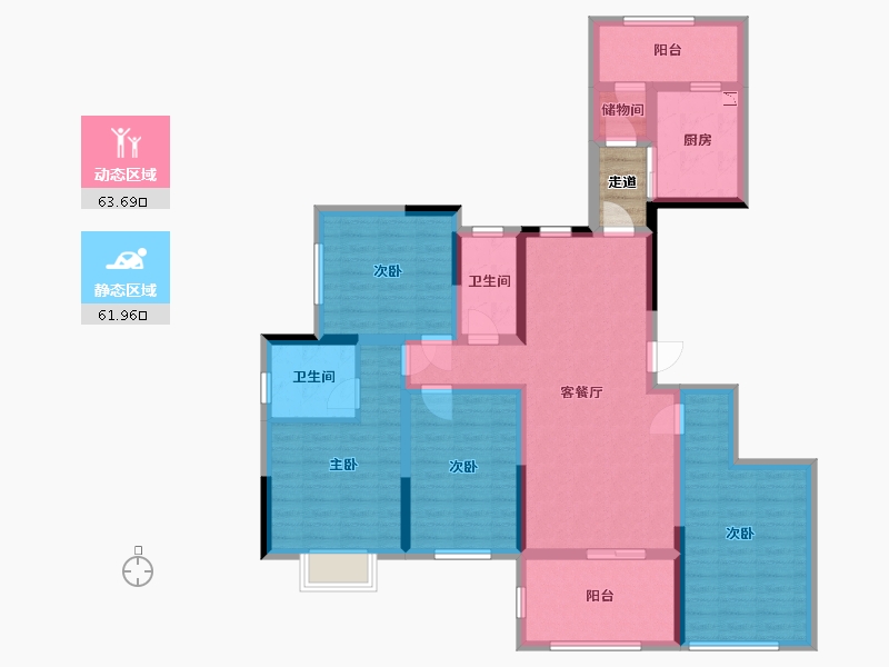 四川省-资阳市-恒信荣廷-113.22-户型库-动静分区