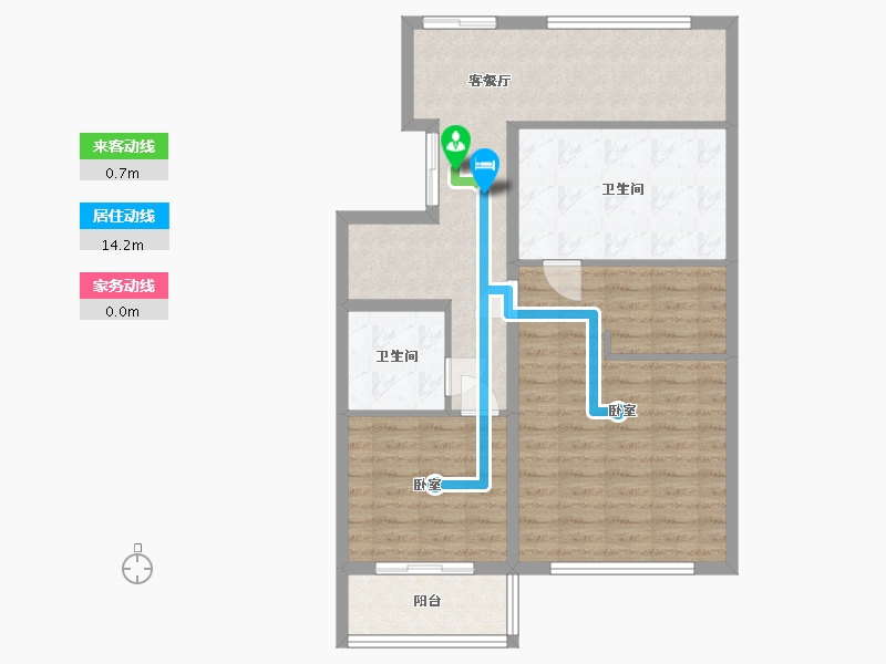 辽宁省-沈阳市-永同昌西江月-79.71-户型库-动静线