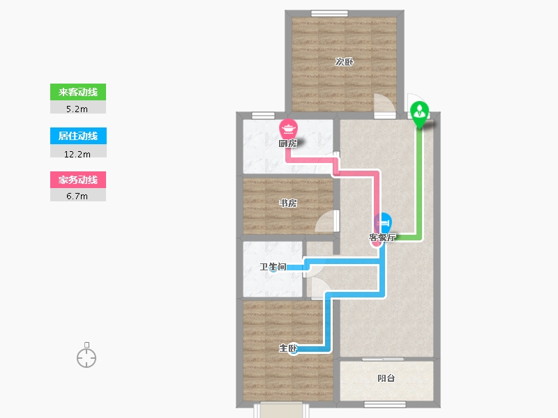 河北省-廊坊市-德荣·文璟-83.20-户型库-动静线