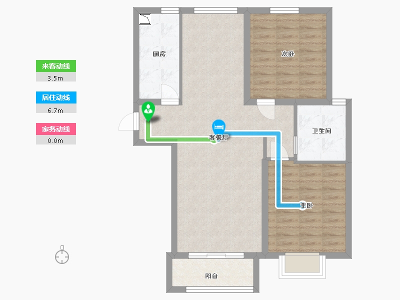 河北省-廊坊市-中建和悦国际-76.00-户型库-动静线