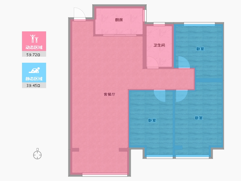 河北省-邢台市-邢台壹号院-90.56-户型库-动静分区