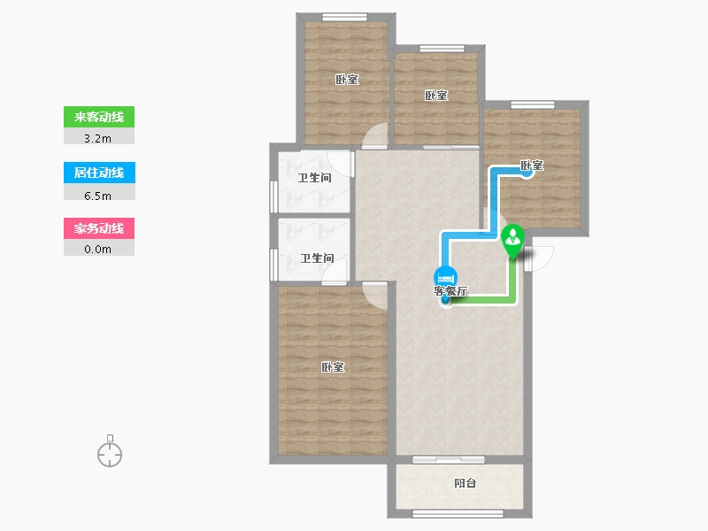 河北省-邢台市-邢台壹号院-99.95-户型库-动静线