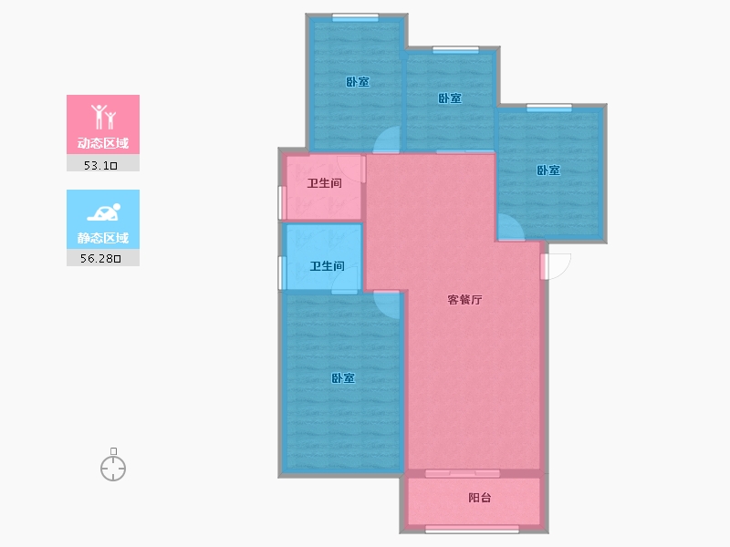 河北省-邢台市-邢台壹号院-99.95-户型库-动静分区