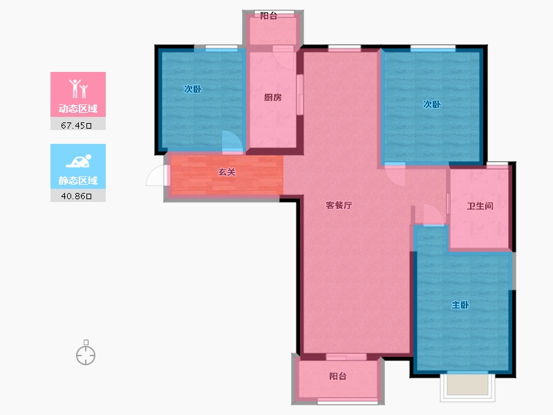 河北省-廊坊市-中建和悦国际-96.00-户型库-动静分区