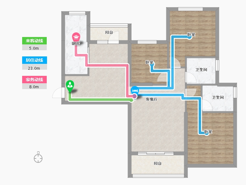 河北省-邢台市-恒大山水城-94.62-户型库-动静线