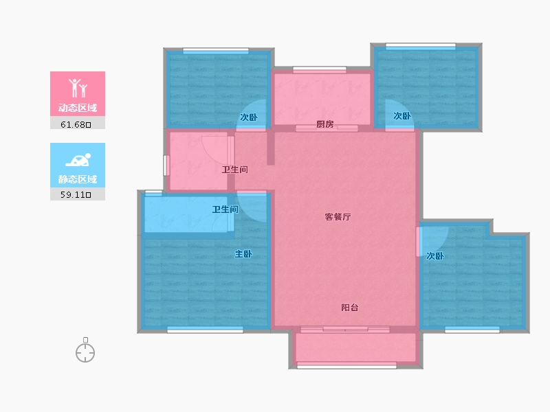 山西省-临汾市-临汾中梁·首府-108.00-户型库-动静分区