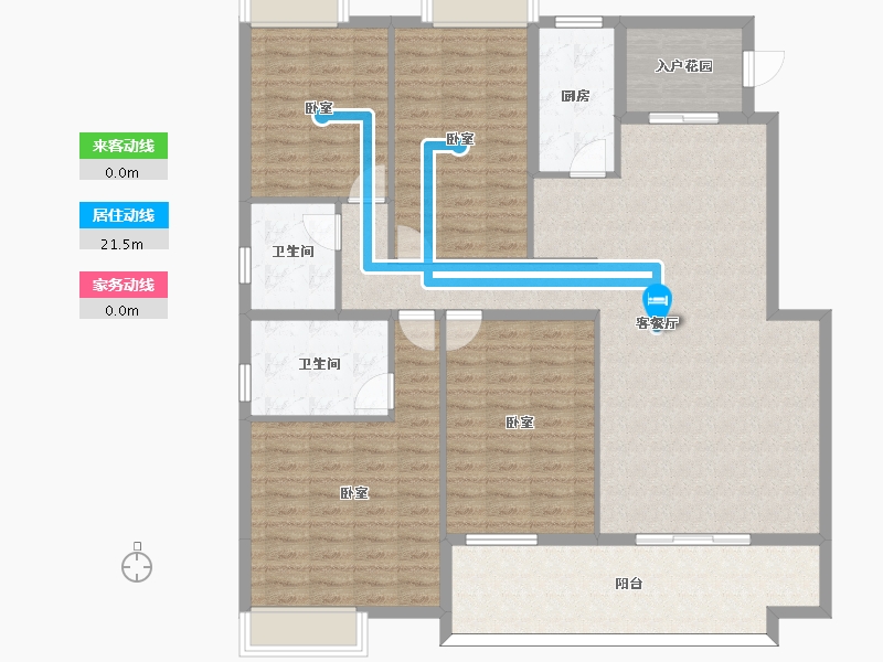 河北省-邢台市-七拾九號院-145.20-户型库-动静线