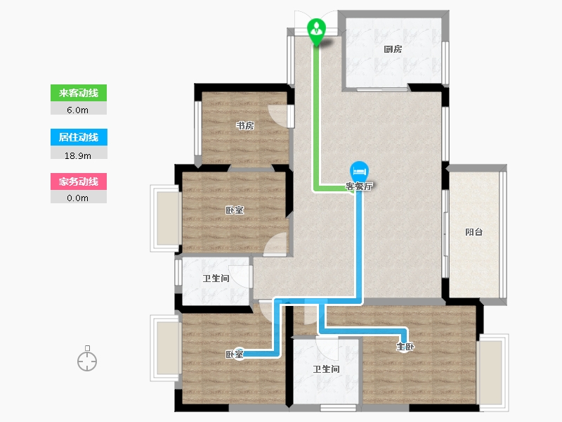 贵州省-遵义市-遵义理想城-109.26-户型库-动静线