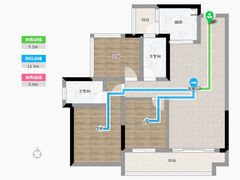 广西壮族自治区-桂林市-桂林彰泰红博学府-82.87-户型库-动静线