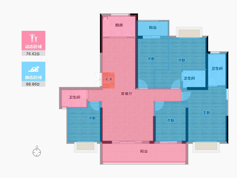 云南省-曲靖市-安厦瑞和新城2期-150.00-户型库-动静分区