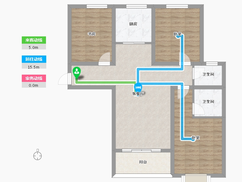 河北省-邢台市-兰德庭院-86.14-户型库-动静线